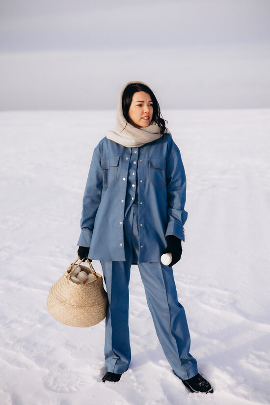 DŽINSA AUDUMA BIKSES - ZILAS