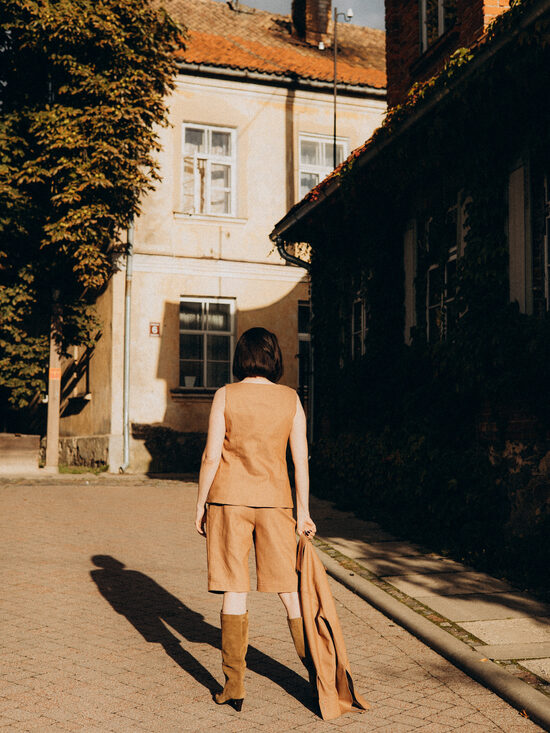 DŽINSA AUDUMA ŠORTI - BRŪNI